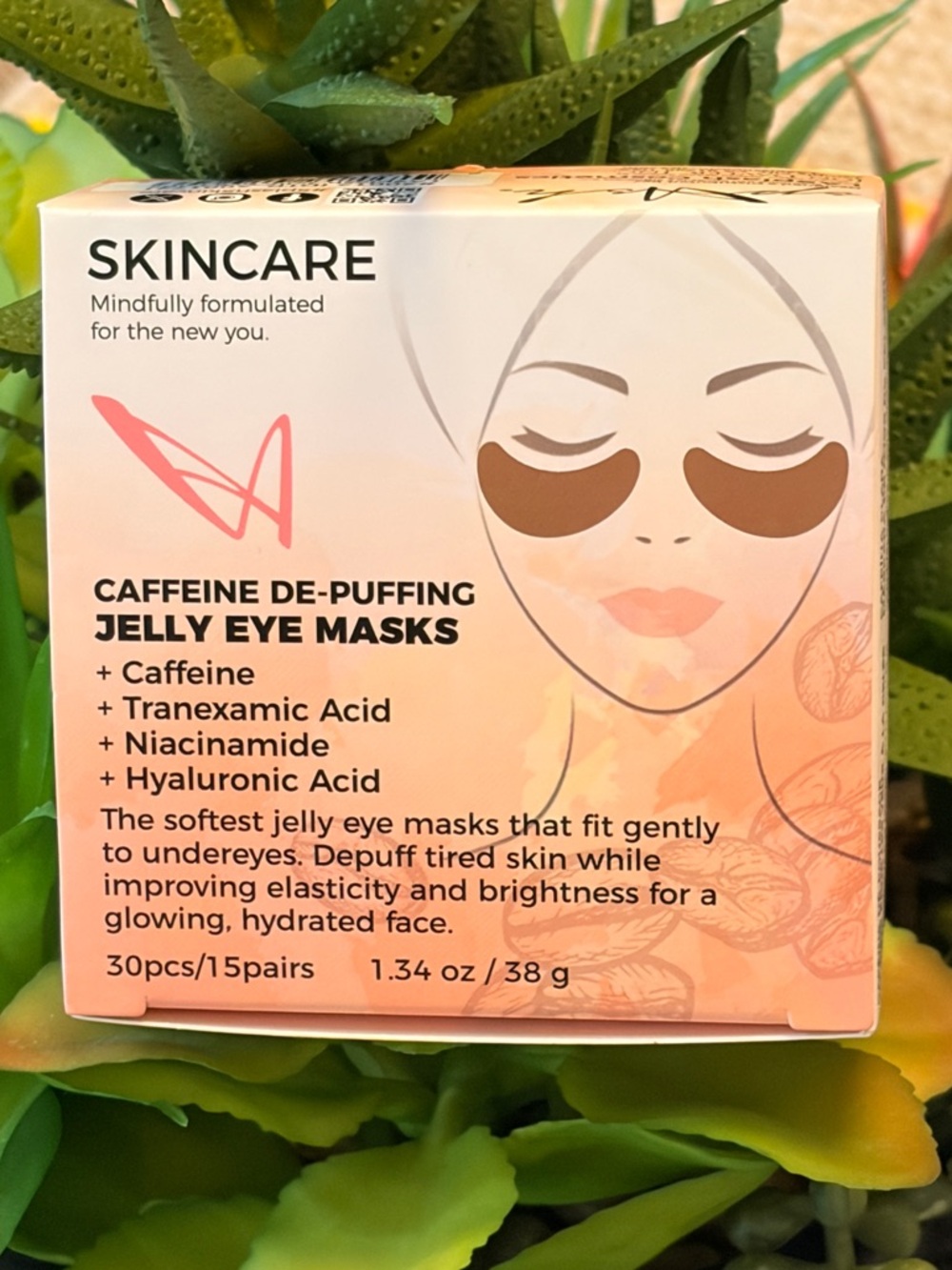 Caffeine De-Puffing Jelly Eye Masks — 30pcs/ 15pair